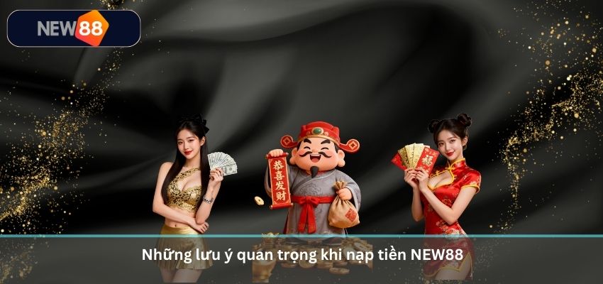 Những lưu ý quan trọng khi nạp tiền NEW88